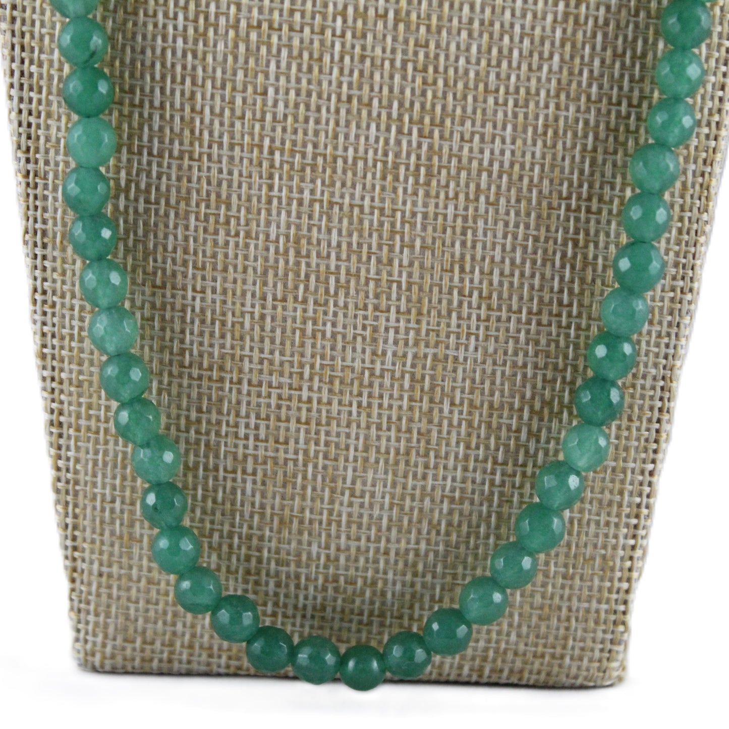 Semi Precious Emerald faceted Single Strand Necklace