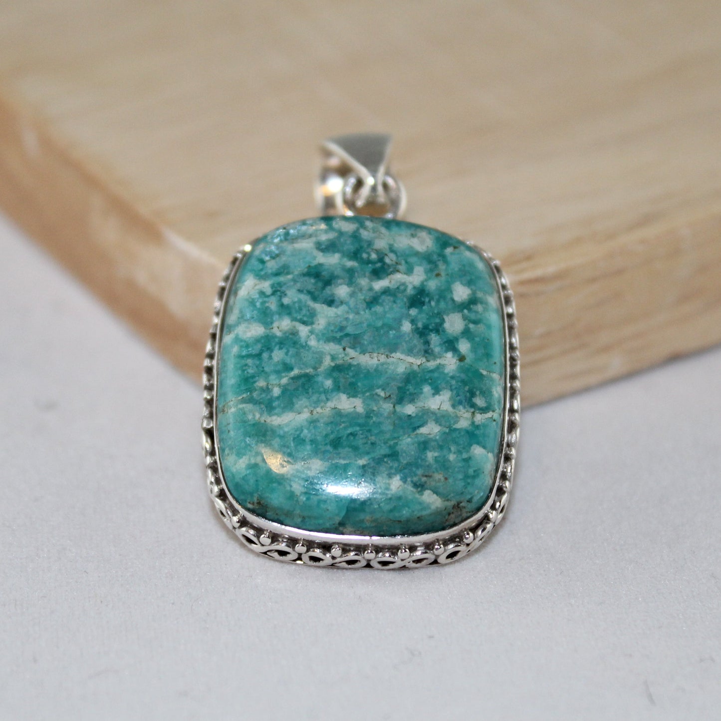 Ocean Spirit – Amazonite Rectangle Pendant