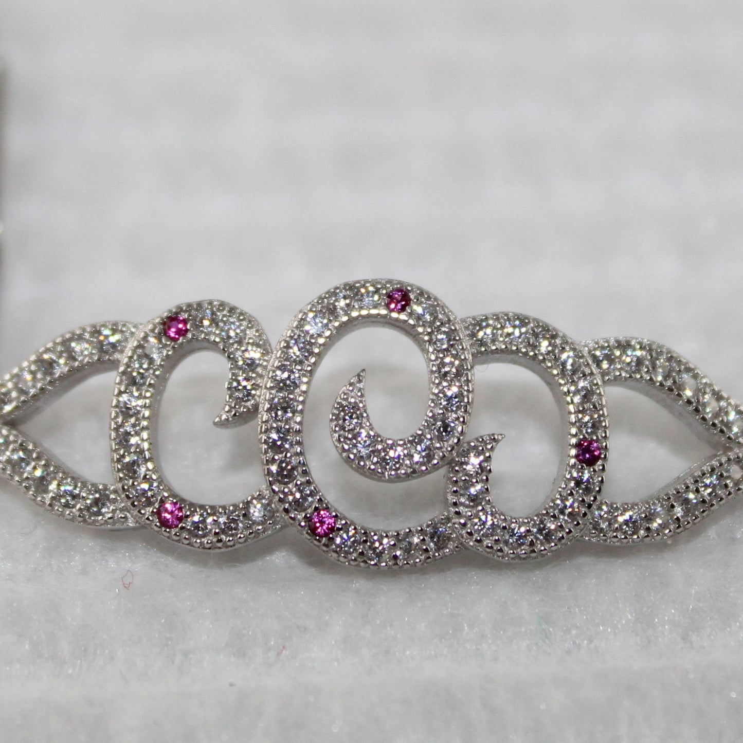 Encrusted Cubic Zirconia Bracelet in Sterling Silver