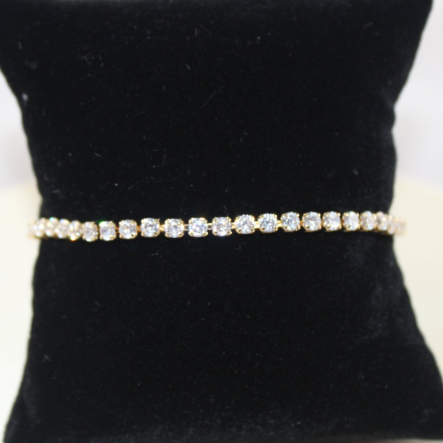 CZ Tennis Bracelet - Golden