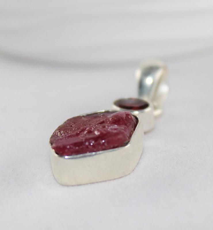 Corundum Ruby Pendant - Little Elephant