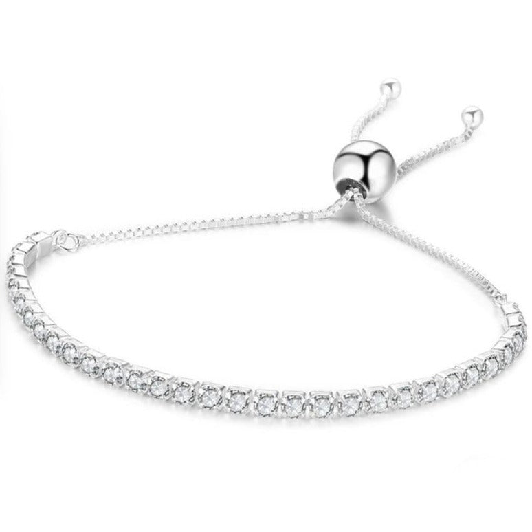 CZ Tennis Bracelet - Silver