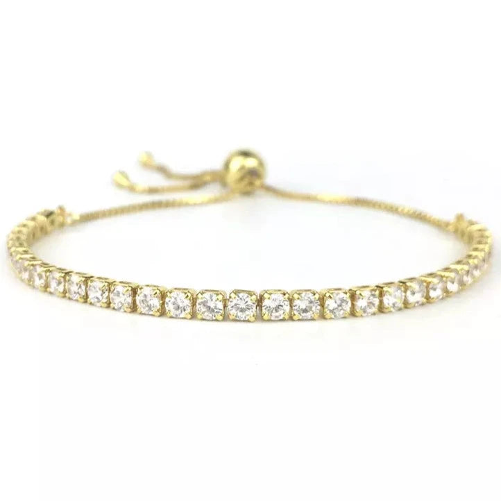 CZ Tennis Bracelet - Golden