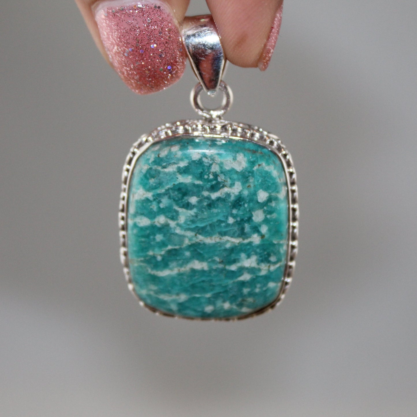 Ocean Spirit – Amazonite Rectangle Pendant