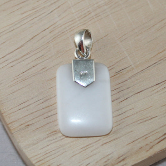 Moonlight Whisper – Dainty Opal Pendant in Sterling Silver