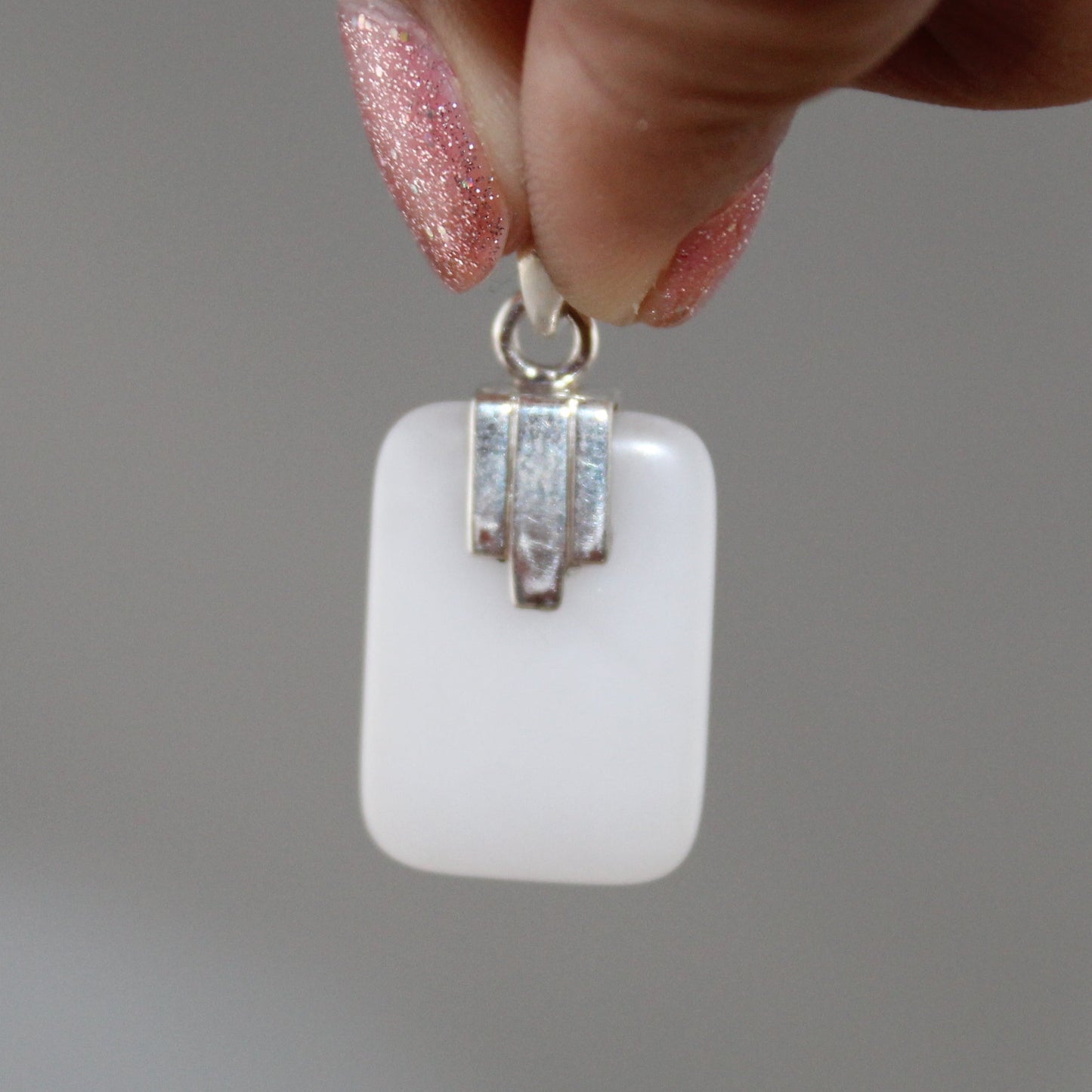 Moonlight Whisper – Dainty Opal Pendant in Sterling Silver