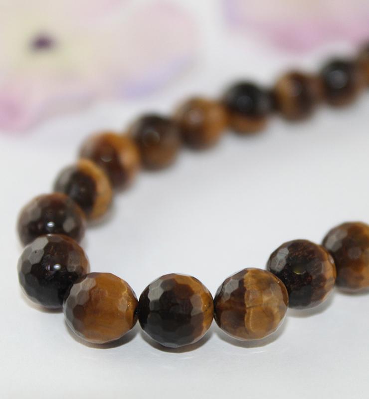 Tiger Eye Bead Necklace - Little Elephant
