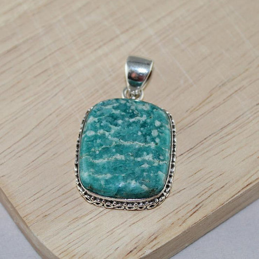 Amazonite Pendant - Little Elephant